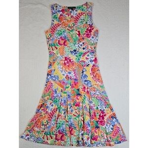 Lauren Ralph Lauren Bright Tropical Floral Dress